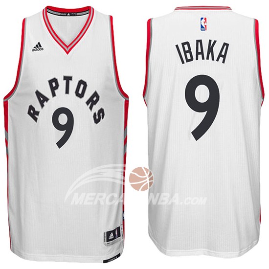 Maglia NBA Ibaka Toronto Raptors 2016-17 Bianco
